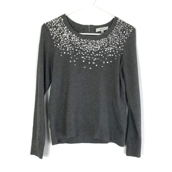 Milly Sequin Rhinestone Embellished 